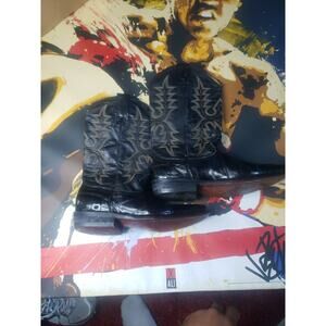 Nebraska Boots Black Size 6 1/2